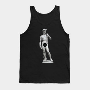 David Michelangelo Renaissance Sculpture Censored Art Tank Top